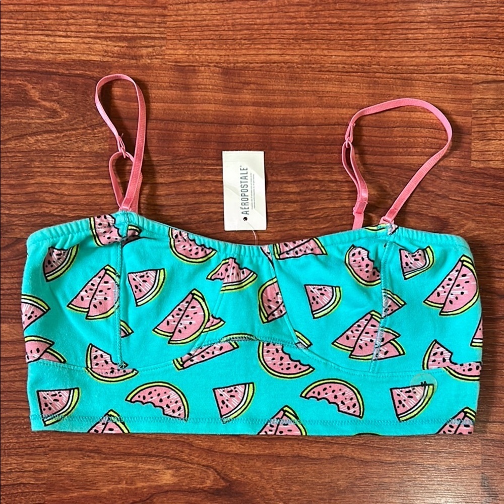 Aeropostale Watermelon Print Bralette Medium